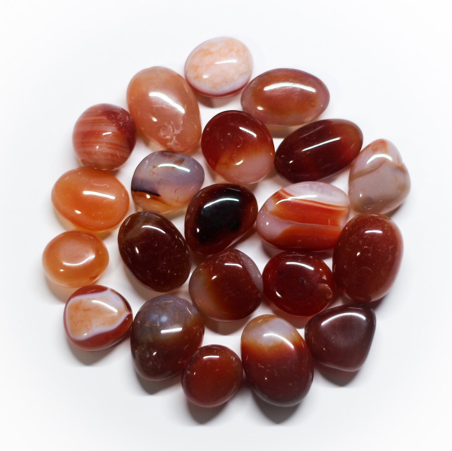 Feng Shui Carnelian Tumbled Stones
