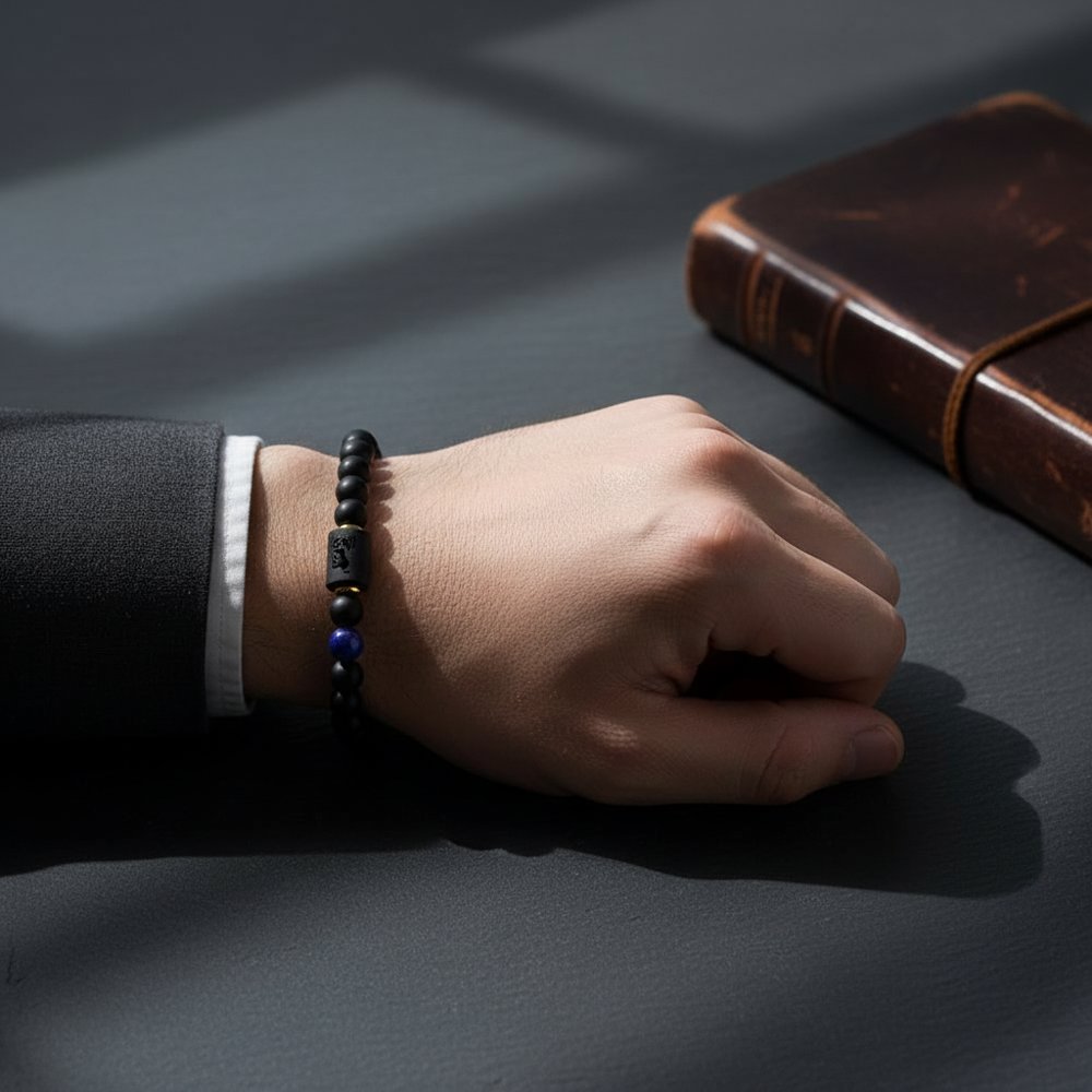 Matte Black Onyx Aries Bracelet 2