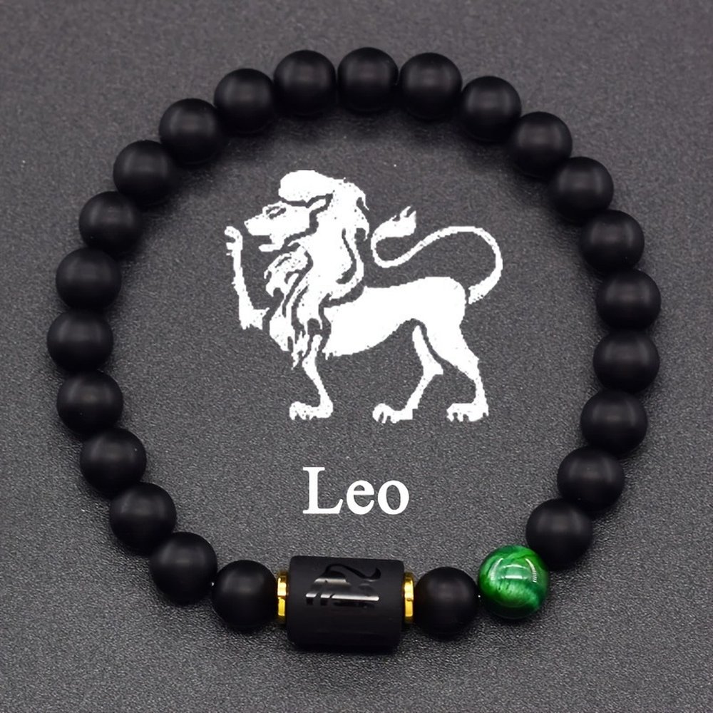 Matte Black Onyx Leo Bracelet