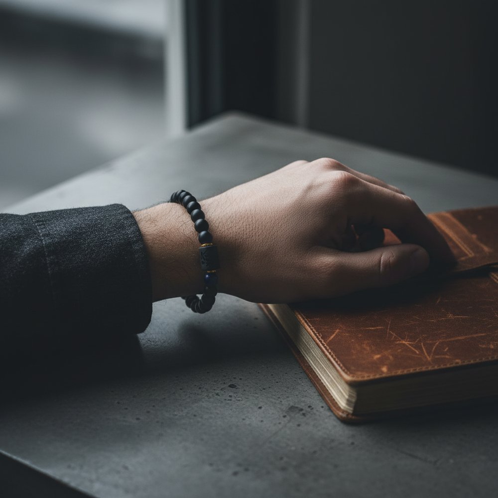 Matte Black Onyx Libra Bracelet 2