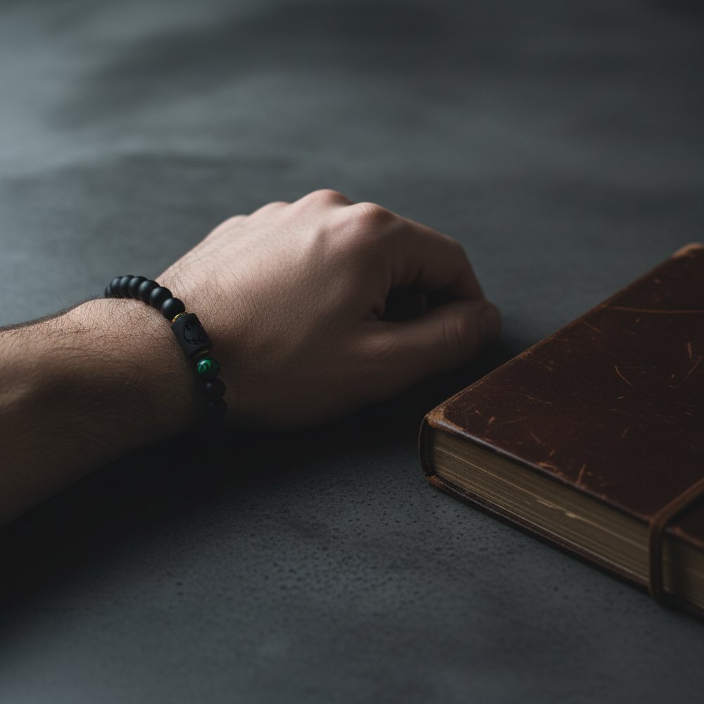 Matte Black Onyx Pisces Bracelet 2