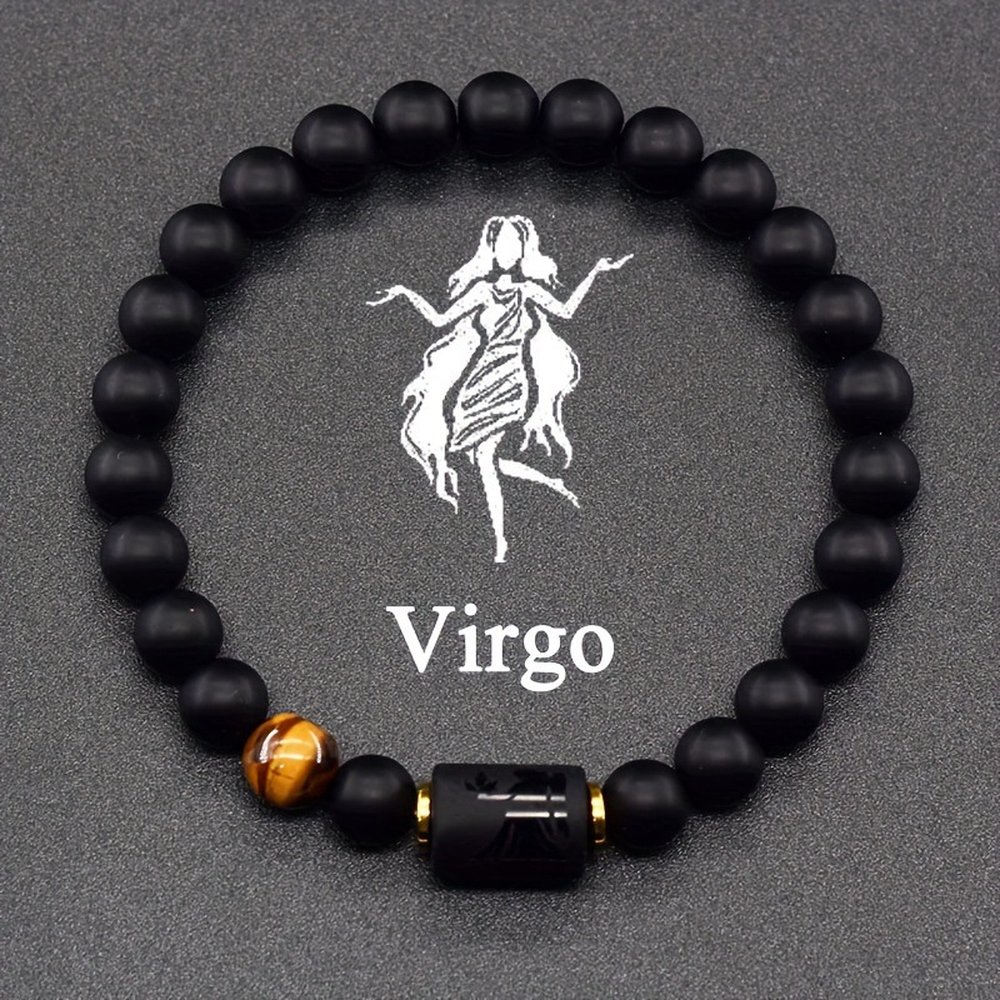 Matte Black Onyx Virgo Bracelet