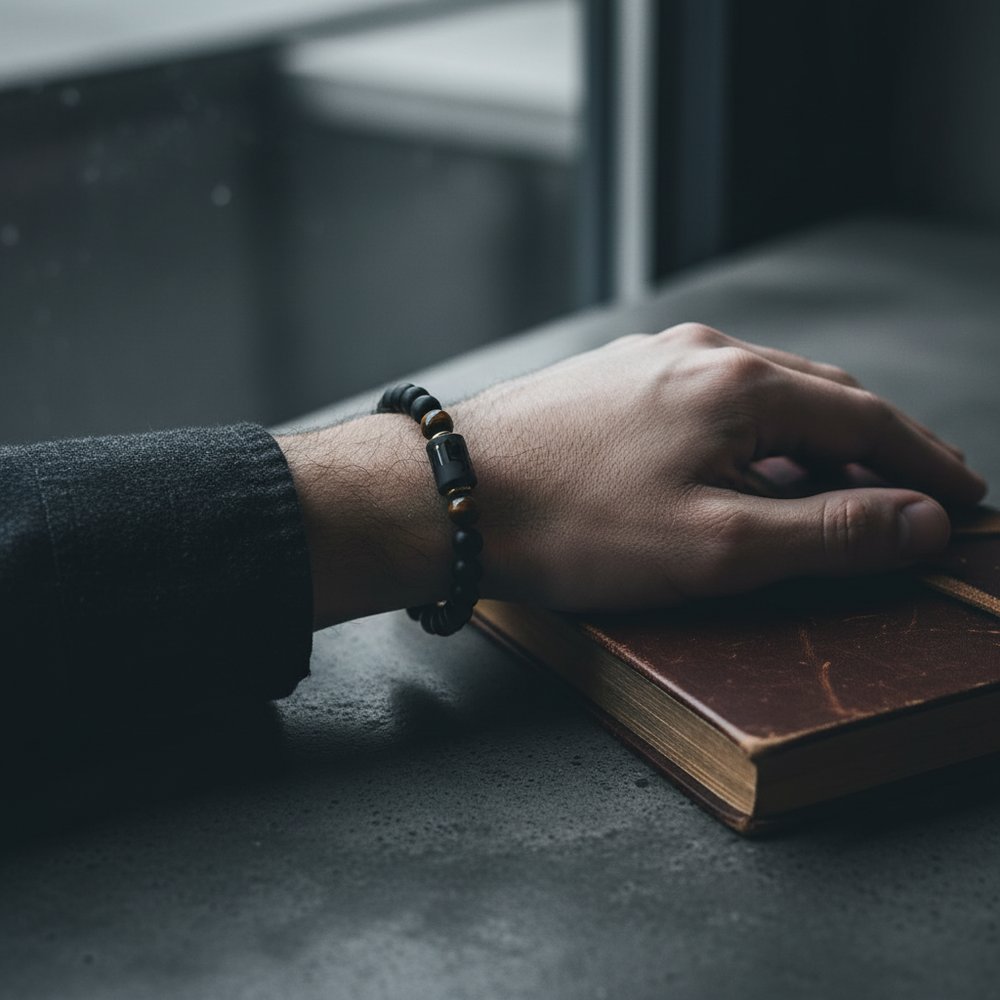 Matte Black Onyx Virgo Bracelet 2
