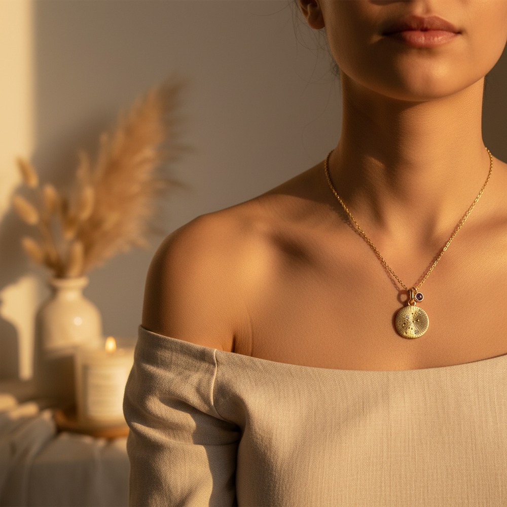 Aquarius Constellation Pendant Necklace 2