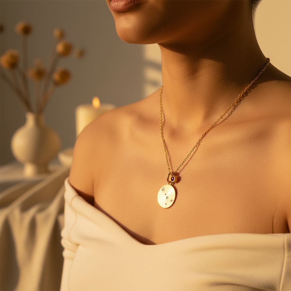 Cancer Constellation Pendant Necklace 2