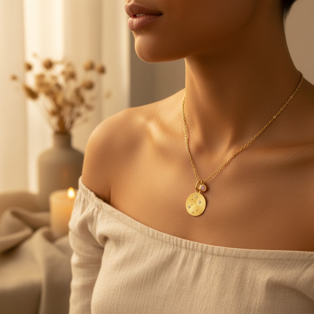 Libra Constellation Pendant Necklace 2