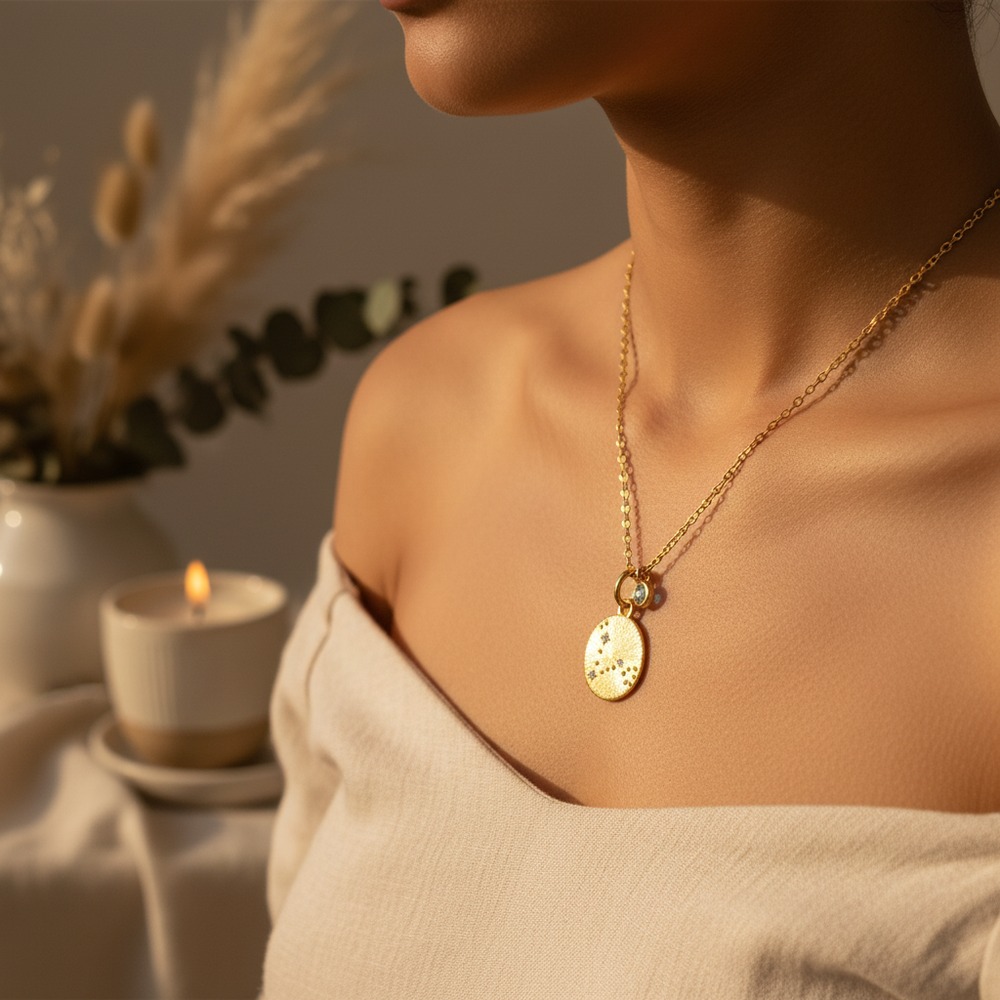 Pisces Constellation Pendant Necklace 2